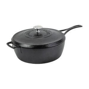 Lodge Blacklock Triple Seasoned 4 Qt. Deep Skillet with Lid
