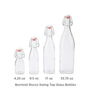 Bormioli Rocco Swing Top Glass Bottles | Multiple Sizes Available (by capacity)