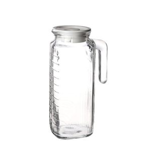 Bormioli Rocco 40.5 oz Gelo Jug with White Lid