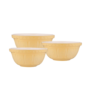 Mason Cash Color Mix Mixing Bowls Set of 3 Butter Yellow