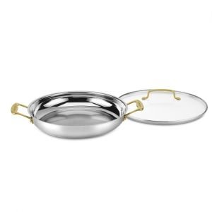 Cuisinart Mineral Stainless Steel Everyday Pan with Cover | 12"