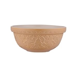 Mason Cash Gingerbread Lane S24 2.15 Qt Embossed Mixing Bowl Cane