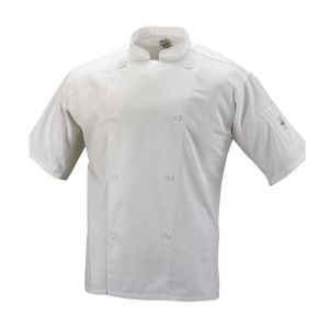 Mercer Genesis Cutlery Short-Sleeved Chef Jacket (White) | XL