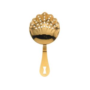 Mercer Barfly Scalloped Julep Strainer | Gold Plated