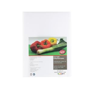 TableCraft 24" x 18" Polyethylene Cutting Board (White) 