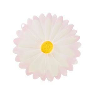 Charles Viancin Silicone Lid | 9" Daisy (White with Pink)
