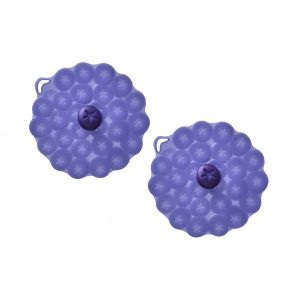 Charles Viancin Silicone Drink Covers | Blueberry (Set of 2)