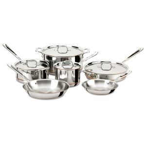 All-Clad Copper Core Stainless Steel Cookware Set | 10-Piece
