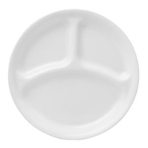 Corelle Livingware 10.25" Divided Dish | Winter Frost White