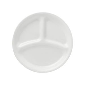 Corelle Livingware 8.5" Divided Dish | Winter Frost White