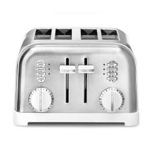 4 Slice White and Stainless Toaster (CPT-180WP1) by Cuisinart
