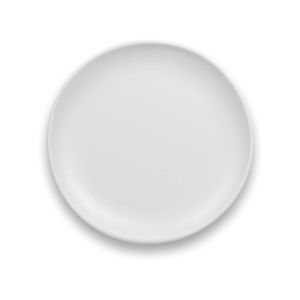 image shows TarHong Matte Craft Coupe 8.5" Salad Plate | Soft White against a blank, white background
