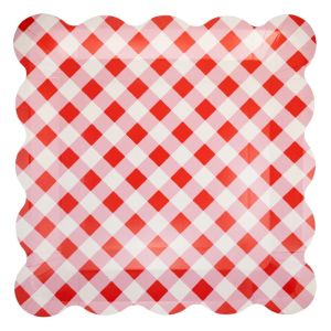My Mind's Eye Cherries Gingham Plate