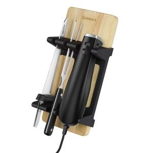 Cuisinart Black Electric Knife with Bamboo Cutting Board - CEK-41
