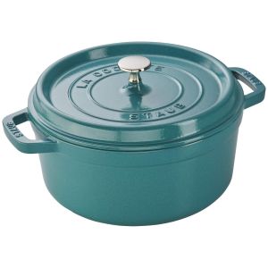 Staub Cast Iron 4 Qt. Round Dutch Oven | Turquoise