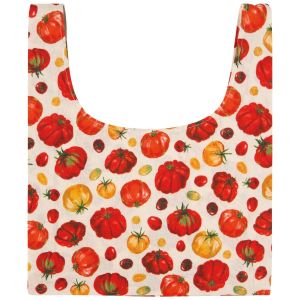 image shows Now Designs by Danica Grocery Bag | Heirloom Tomatoes against a blank, white background  