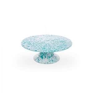 Crow Canyon 11" Cake Stand | Turquoise Splatter