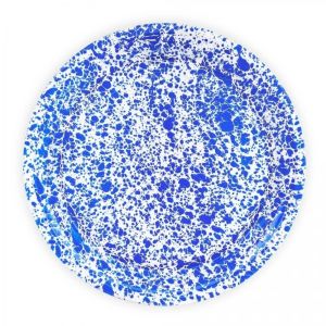 Crow Canyon 20.5" Large Round Tray | Blue