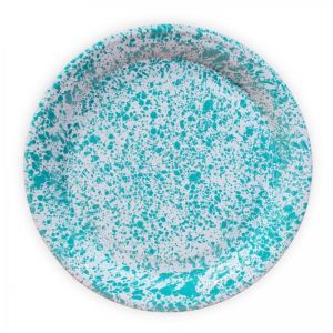 Crow Canyon 20.5" Large  Round Tray | Turquoise