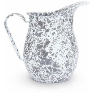 Crow Canyon Enameled Pitcher Grey Marble