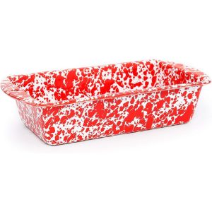 Crow Canyon 1.5 Qt. Loaf Pan | Red Against a Plain White Background
