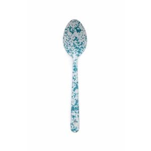 Crow Canyon Enameled Serving Spoon Turquoise Marble