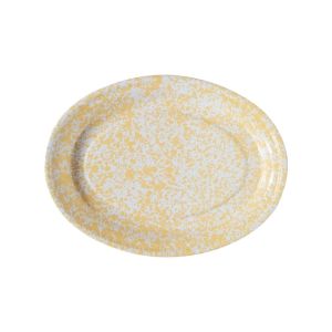 Crow Canyon 17.5" Oval Platter | Yellow