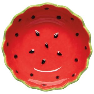  image shows Danica Jubilee 5.25" Shaped Bowl | Melon Pop against a blank, white background