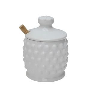 Creative Co-Op Glass Honey Jar With Dipper 