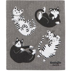 image shows Ecologie by Danica Swedish Sponge Dish Cloth | Meow & Furever against a blank, white background