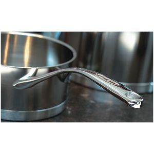 Demeyere Atlantis 3.2 qt Sauce pan with lid, 18/10 Stainless Steel