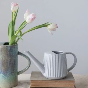 Creative Co-Op Stoneware Watering Can 