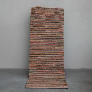 Creative Co-Op Hand Woven Cotton Striped Floor Runner - 2.5' x 8'