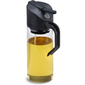 Dreamfarm Oileroo Oil Sprayer | Black Against a Plain White Background