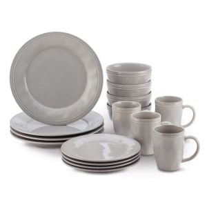 Rachael Ray Cucina Collection 16-Piece Dinnerware Set | Sea Salt Gray
