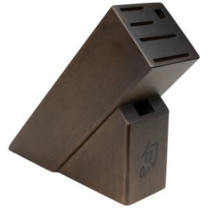 Shun Bamboo Slimline Knife Block Dark Stain