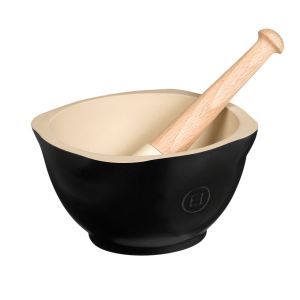 image shows Emile Henry The Mortar and Pestle | Truffle  against a blank, white background