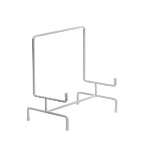 image shows Tripar International Small Square Wire Bowl & Platter Stand | White against a blank, white background