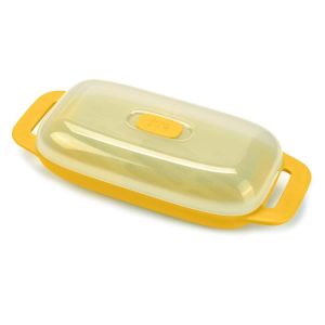 image shows Joie Microwave Corn Cooker with Lid against a blank, white background