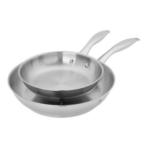 よし ラッピングあり 2セット Aragon 2-Piece Stainless Steel Fry Pan Set | Henckels