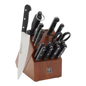 image shows Henckels Classic Precision Knife Block Set | 16-Piece against a blank, white background