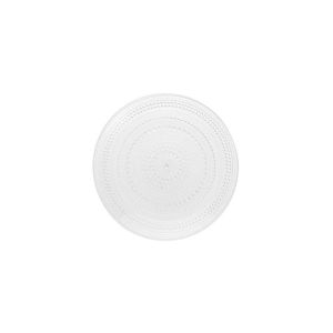 image shows Fortessa Jupiter 8" Salad Plate | Clear against a blank, white background