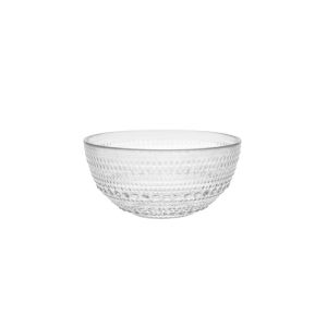 image shows Fortessa Jupiter 13.5oz Cereal Bowl | Clear against a blank, white background