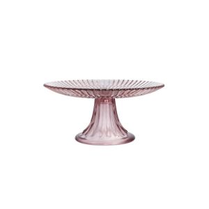 image shows Fortessa Archie 8.25" Mini Cake and Cupcake Stand | Pink against a blank, white background
