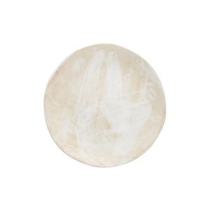 image shows Fortessa Cloud Terre Collection No. 2 Ines 10.75" Dinner Plate | White against a blank, white background
