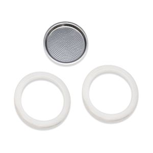 image shows The London Sip Replacement Parts Set For 3-Cup Espresso Maker against a blank, white background