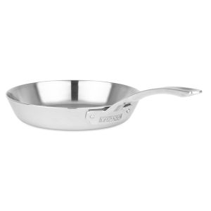 image shows Viking Contemporary 3-Ply Stainless Steel 10" Fry Pan  against a blank, white background
