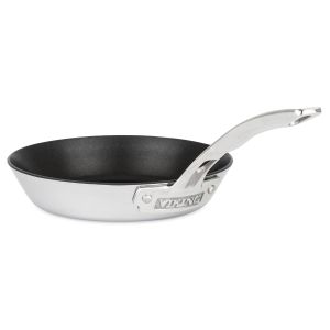 image shows Viking Contemporary 3-Ply Stainless Steel 8" Eterna Nonstick Fry Pan  against a blank, white background  