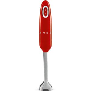 image shows SMEG Hand Blender | Red against a blank, white background