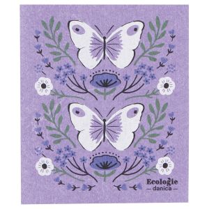 image shows Now Designs by Danica Swedish Sponge Dish Cloth | Morning Meadow against a blank, white background